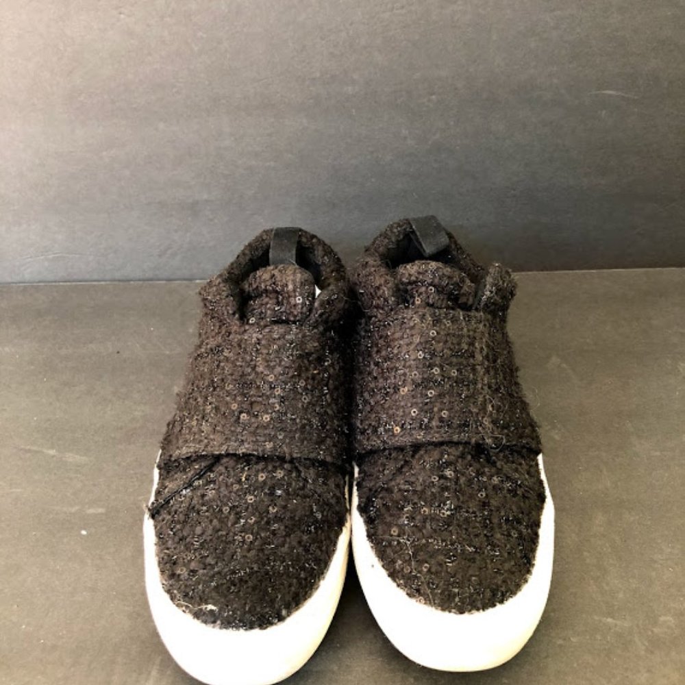 Women 1" Platform fibric with mini sequins sneaker